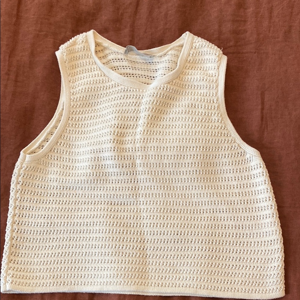 Everlane Organic Cotton Crochet set - Cream